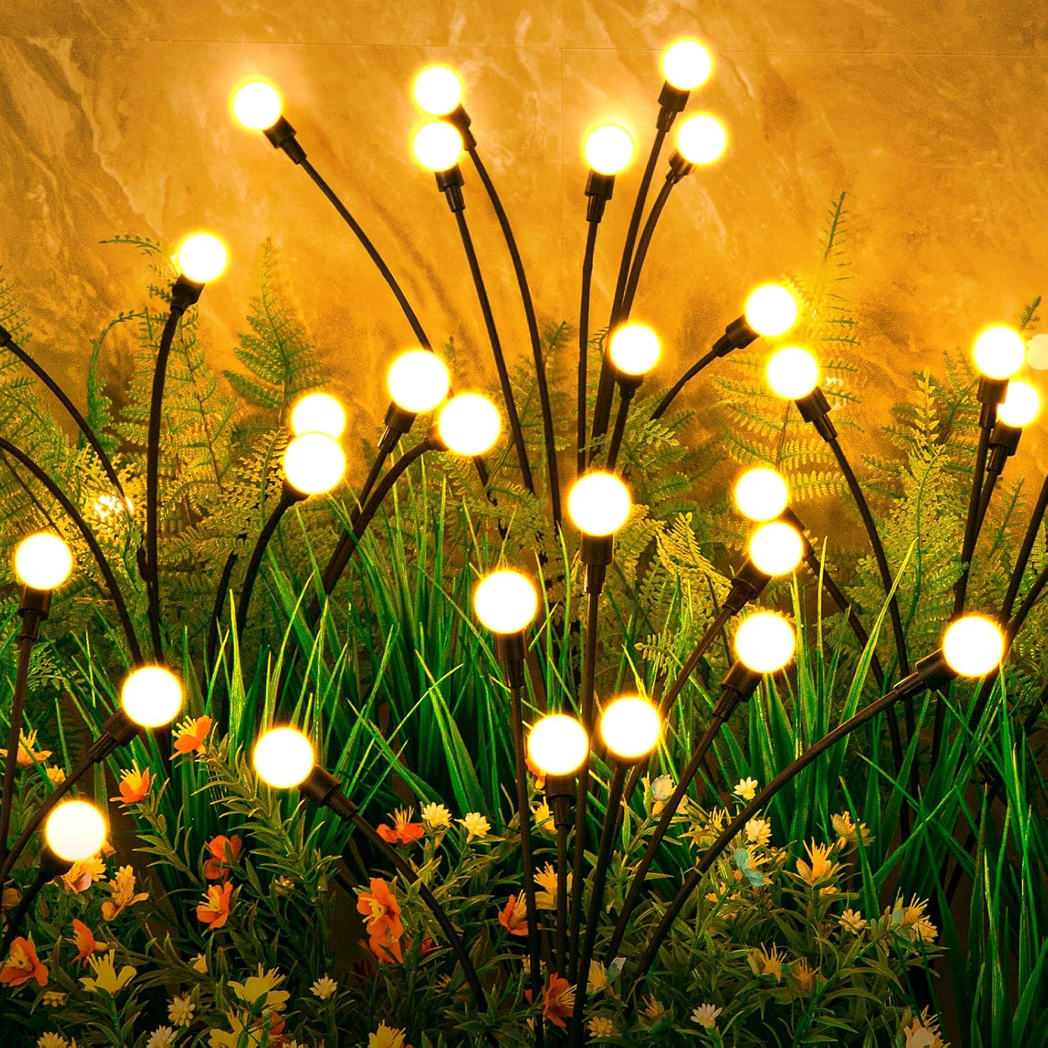 Solar Firefly Garden Lights — 4 Pack, 32 LED, Fairy Style - Image 9