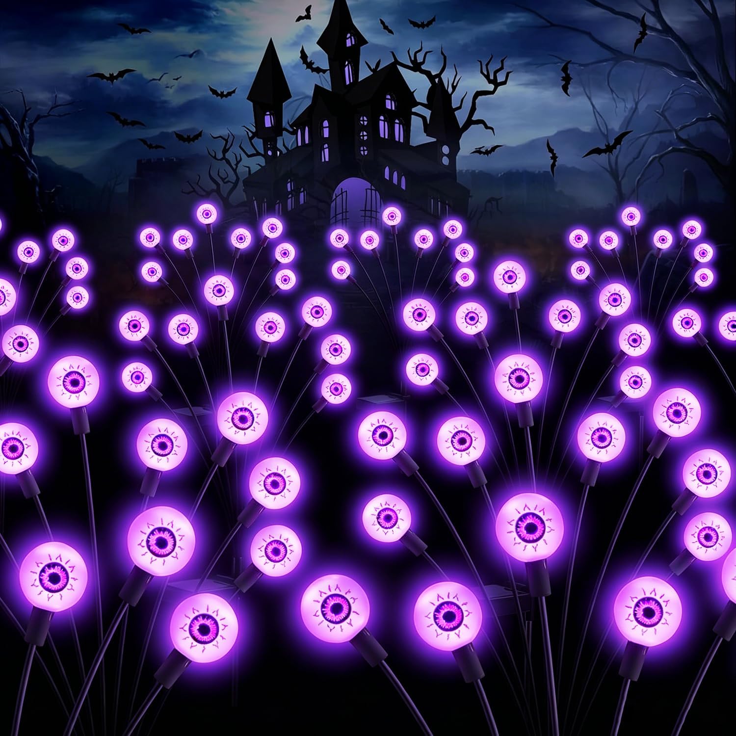 Solar Firefly Garden Lights — 4 Pack, 32 LED, Fairy Style - Image 12