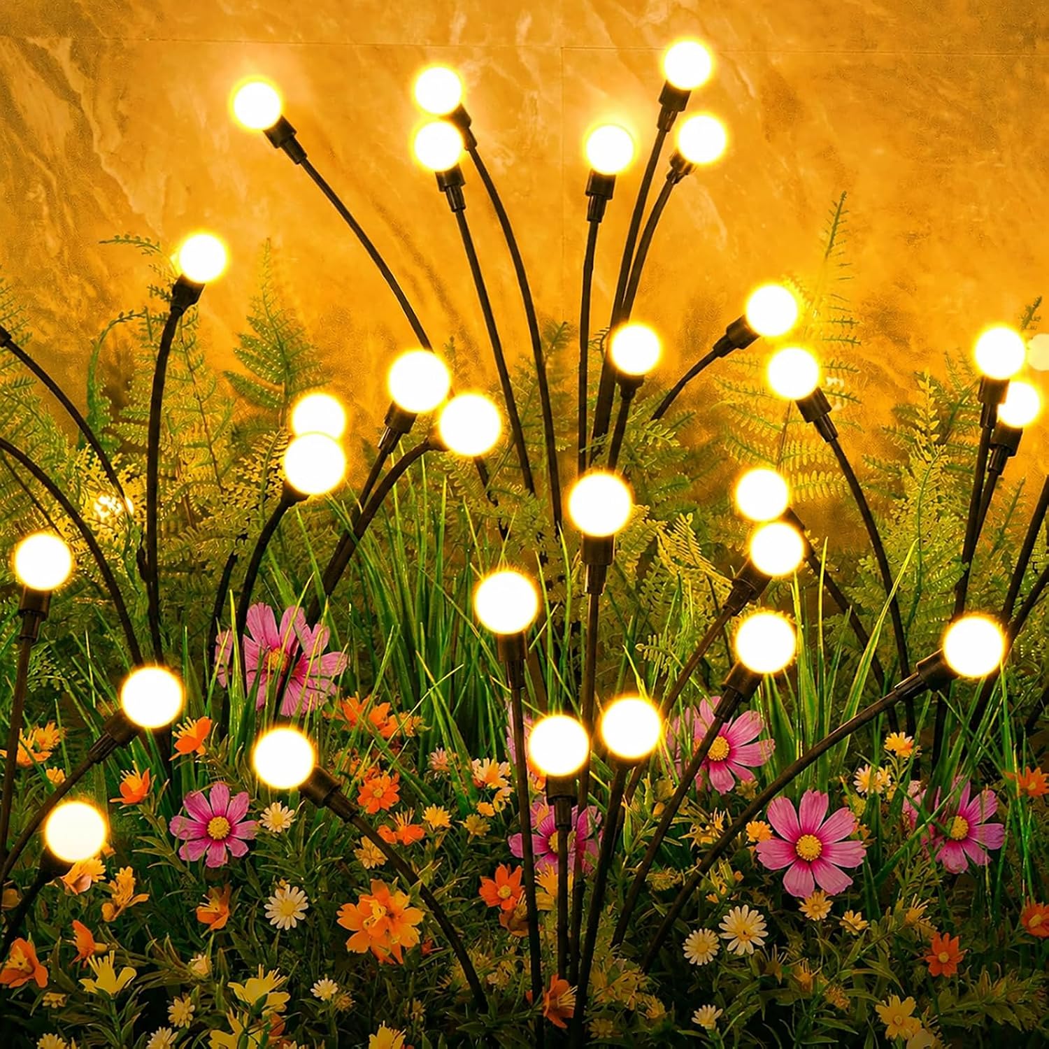 Solar Firefly Garden Lights — 4 Pack, 32 LED, Fairy Style - Image 8