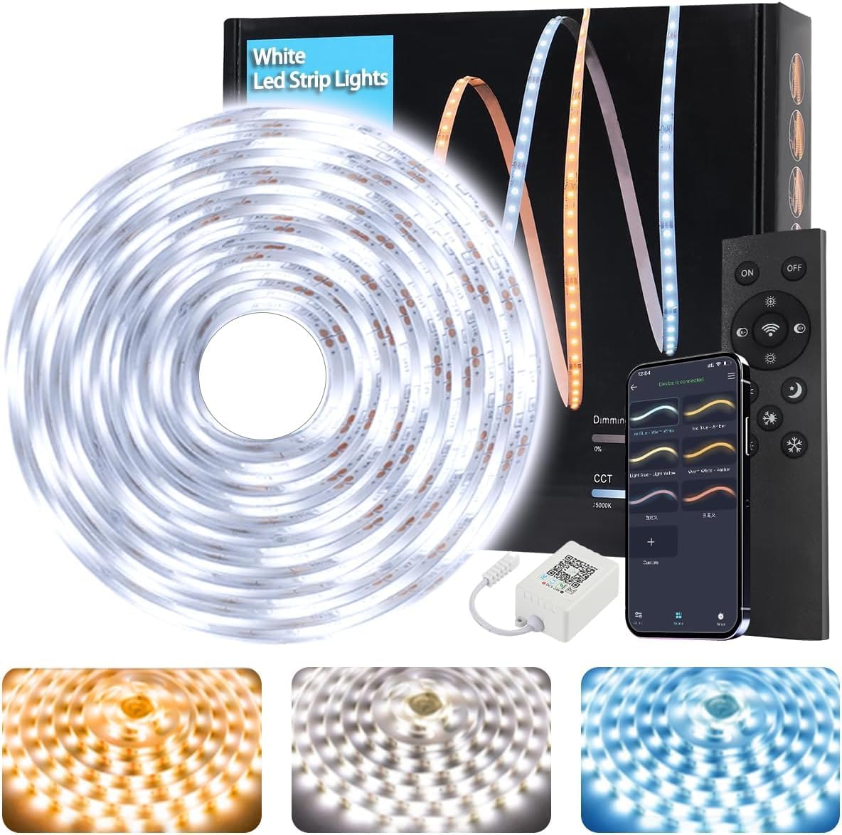 LED Strip Lights — 100 ft (2 × 50 ft Rolls), Music Sync, Colour Changing - Image 12